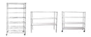 7 Tier Wire Shelving Unit, 2450 LBS NSF Height Adjustable Metal Garage Storage Shelves with Wheels, Heavy Duty Storage Wire Rack Metal Shelves - Chrome