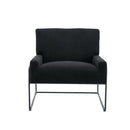 Accent Chair - Modern Industrial Slant Armchair with Metal Frame - Premium High Density Soft Single chair for Living Room Bedroom