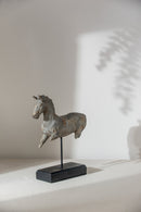 Antique Horse Statue On Stand