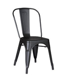 Set of 4 Stackable Metal Dining Chairs by HouseOfZazla