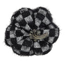 Set of 2 Fabric Black Pumpkins