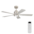 Ultra Quiet Reversible Ceiling Fan With Dimmable LED Light - Brushed Nickel by HouseOfZazla