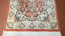 3x5 Red Chinese Plush Rug, Hand Knotted Soft Wool Carpet, Medallion Rug, Fine Vintage Rug, 120 Line, Small Area Rug