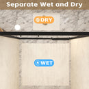 Double Sliding Shower Door With Explosion Proof Film by HouseOfZazla