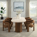Leonardo - Arm Chair (Set of 2) - Brown Linen by Unique Piece Furniture