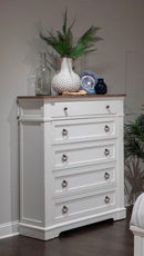 Kingston - Drawer Chest - Whisper White And Cerused Nutmeg