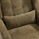 Modern Olive Green Chenille Accent Chair