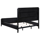 Brookmead 60-inch Upholstered California King Bed Black