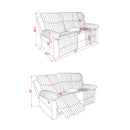 Bruni - Console Reclining Loveseat With Manual Recline by Unique Piece Furniture