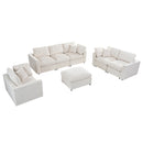 U-Style 4-Piece Modular Sofa Set