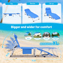 3-in-1 Heavy Duty Tanning Chair with Face Hole Adjustable