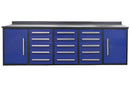 Storage Cabinet With Work Bench (15 Drawers And 2 Cabinets)