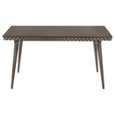 Perkins - 5 Piece Rectangular Dining Set With Chairs - Dark Brown