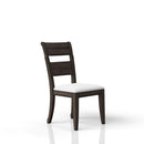 Upholstered Seat Side Chair - Chocolate by HouseOfZazla