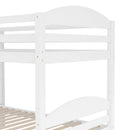 Twin L-Shaped Bunk Bed With Trundle - White by HouseOfZazla