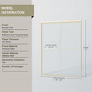 Double Sliding Shower Door, Semi-Frameless Bypass Bathroom Sliding Door With 1/4" (6 Mm) Tempered Glass For Walk-In Shower by HouseOfZazla