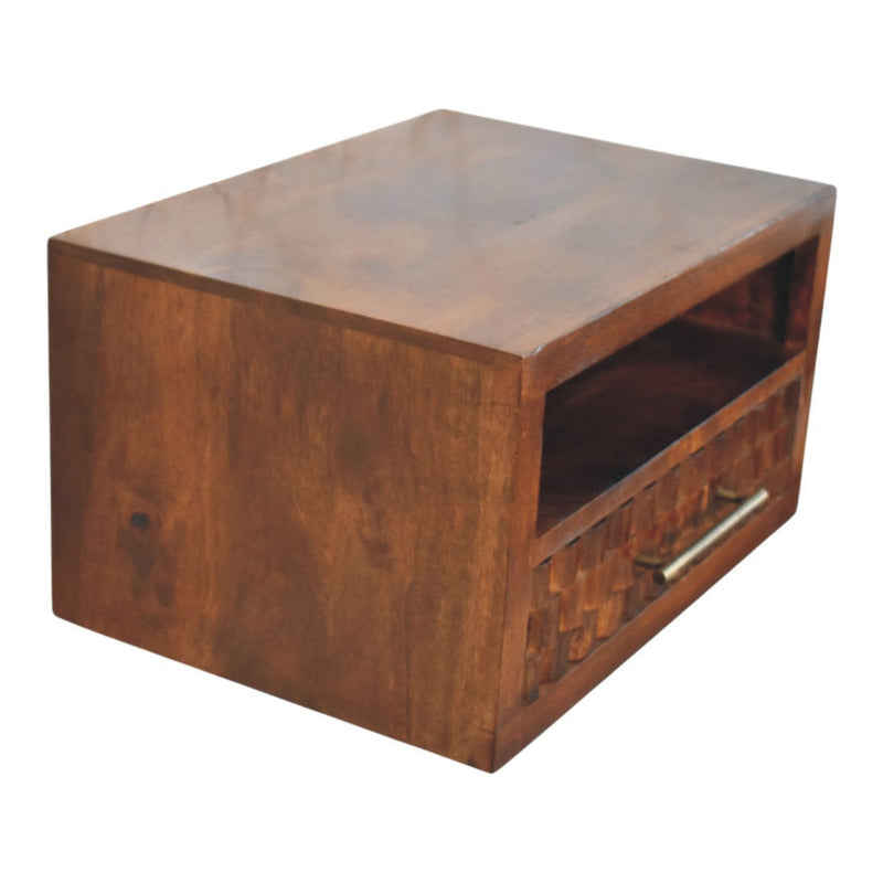 Solid Wood Cadiz Textured Bedside Table, photo 8 of 10