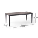Farmhouse Charm Dining Table With Square Leg