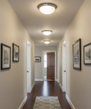 13"w 1-Light LED Flush Mount [6 PACK] Ceiling Lights Brushed Nickel Finish by RP Lighting by LampsUSA