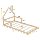Floor Bed With House Shaped Headboard by Unique Piece Furniture