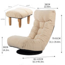 Adjustable Japanese Reclining Floor Chair Sofa With Metal Frame For Living Room by Unique Piece Furniture