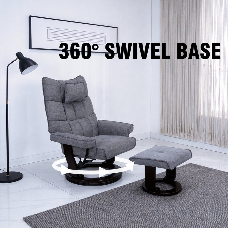 8-Point Massage Recliner with Ottoman, photo 5 of 5