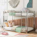 Metal Bunk Bed, Low Bunk Bed With Ladder