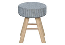 Ottoman, Pouf, Footrest, Foot Stool, Round, Natural Wood Legs, Contemporary, Modern by Unique Piece Furniture