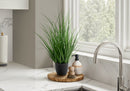 23" Tall Artificial Grass Plant – Indoor Faux Table Decor by HouseOfZazla