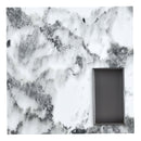 A modern and practical coffee table, black and white in imitation marble pattern, made of MDF material. The fusion of elegance and natural fashion 31.4"x 31.4"x 12 "