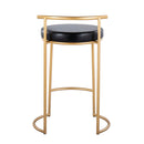 Fuji - Round Contemporary Fixed Height Counter Stool (Set of 2) by HouseOfZazla