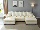 5 Seater Oversized Convertible L & U Shaped Couch by Unique Piece Furniture