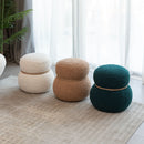 Snowman Stool With Cushion And Solid Wood Frame by Unique Piece Furniture