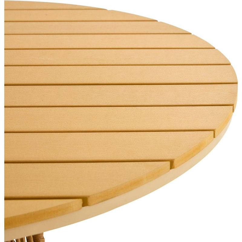 Outdoor dining simple bamboo chair table