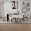 Armless Curved Back Accent Chairs by Unique Piece Furniture