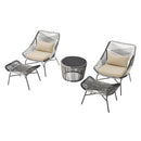 Ashland - 5 Piece Outdoor Conversation Set by HouseOfZazla