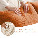 Soft Teddy Fabric Boneless Sofa