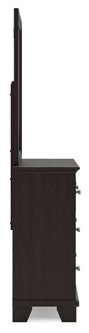Covetown - Dresser And Mirror - Dark Brown by Unique Piece Furniture