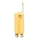 20 Inch ABS Hard Shell Travel Checked Luggage - Yellow by HouseOfZazla