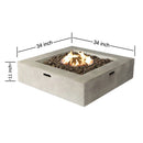 Streamlined Aesthetic Outdoor Fire Pit Table by HouseOfZazla