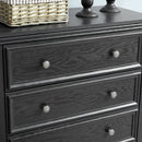 Modern 5-Drawer Black Dresser for Living Room Storage by HouseOfZazla