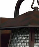 12" High, 1-Light Valiant Bronze Finish with Clear Seedy Glass Outdoor Wall Lantern by LampsUSA