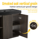 Galan 60" Smoked Oak Bathroom Vanity by HouseOfZazla