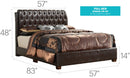 Tufted Upholstered Bed by HouseOfZazla