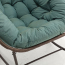 Indoor / Outdoor Oversized Wicker Egg Rocker Chair - Light Green by HouseOfZazla