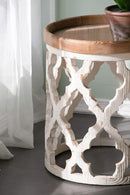 Stylish Rustic Round Wooden Table by HouseOfZazla