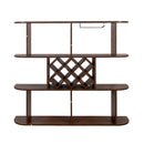 Large Wall Mounted 3 Tier Rustic Bottle Wine Rack