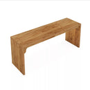 Extra Long 2 Person Computer Desk, Large Workstation - Brown by HouseOfZazla