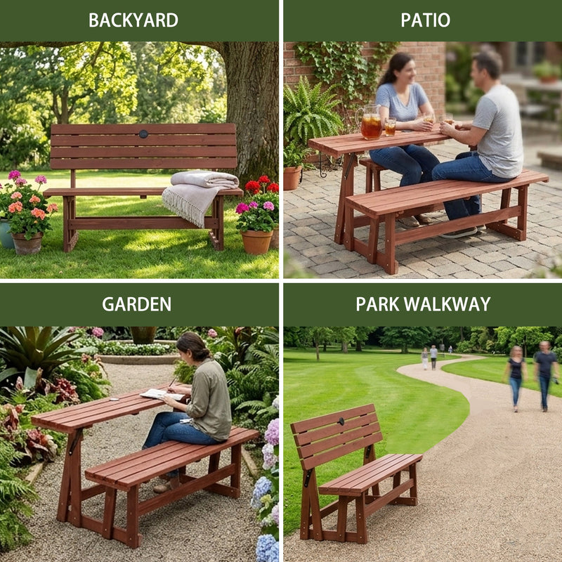 2-in-1 Convertible Bench Picnic Table, photo 8 of 10