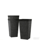 Modern Design Stackable Tapered Planters, Set of 3 Outdoor Planters